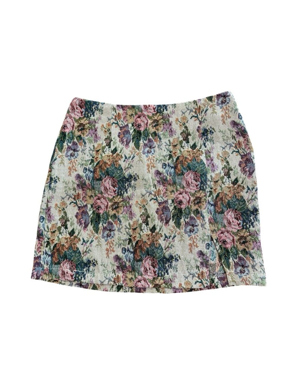 Wild Fable Y2K Multicolor Tapestry Mini Skirt Floral Cottagecore Womens Size 4